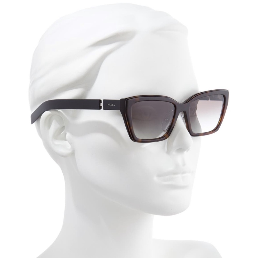 Prada 56mm Gradient Cat Eye Sunglasses